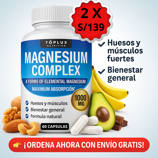 Magnesio Max Vitality™ “¿Cansancio, calambres o insomnio?”