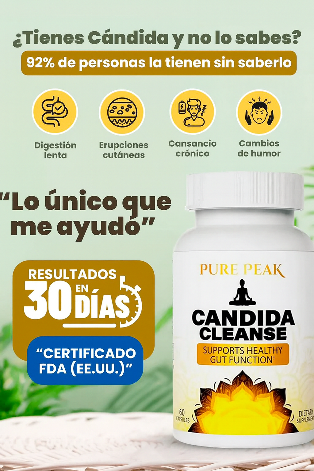 “Recupera tu energía y equilibrio intestinal con Candida Cleanse”