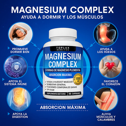 Magnesio Max Vitality™ “¿Cansancio, calambres o insomnio?”